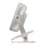 USB Clip Fan - 6" - 6-Speed - Rechargeable - White