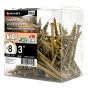 Trim Head Wood Screws - #8 x 3" - Tan - 100/Pkg