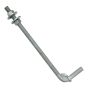 Galvanized Threaded Hinges - 3/4" Pin x 16" Strap