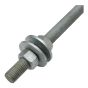 Galvanized Threaded Hinges - 3/4" Pin x 16" Strap
