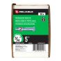 Hex Head Bolts - 3/4" x 5" - Grade 2 - Zinc-Plated - 20/Pkg