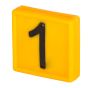 Number Block #1 - Yellow - 10/Pkg