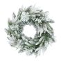 Couronne de Noël givrée, 64 pointes, 24"