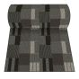 Bricks Decorative Rug - 24" x 600" - Charcoal