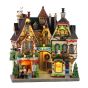 Façade de marché de Noël alsacien, à piles, 4,5 V
