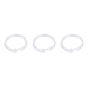 Shower Curtain Rings - Transparent PS - 2.16" - 12/Pkg