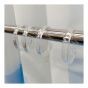 Shower Curtain Rings - Transparent PS - 2.16" - 12/Pkg