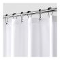 Shower Curtain Hooks - 1.5" x 2.83" - Black - 12/Pkg