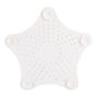 Star-Shaped Hair Catcher - TPR - 5.9" x 5.9" - White