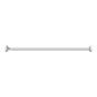 Shower Curtain Rod - Stainless Steel - 39" to 70" - White
