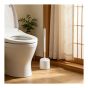 Toilet Brush - Polypropylene - 4.13" x 4.13" x 14.17" - White