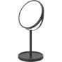 Miroir de table double face, 6,7" x 12", noir mat