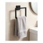 Ensemble d'accessoires de salle de bain muraux, noir, 5 pcs