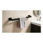Ensemble d'accessoires de salle de bain muraux, noir, 5 pcs