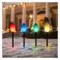 LED Multicolor Bulb Stake Lights - 4/Pkg