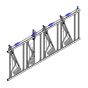 Self-Locking Dairy Cattle Headlock - 4-Place - 10'