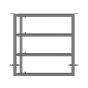 Galvanized LV4 Panel - Adjustable 1-2 m - 1 Spacer - 60 mm Tube