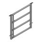 Galvanized LV4 Panel - Adjustable 1-2 m - 1 Spacer - 60 mm Tube