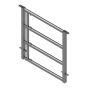 Galvanized LV4 Panel - Adjustable 1-2 m - 1 Spacer - 60 mm Tube