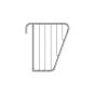 Square Post with Base Plate - Galvanized - 80 mm x 1.45 m