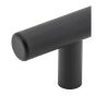 T-Bar Cabinet Pulls -  3" Spacing - Matte Black - 8/Pkg