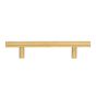 T-Bar Cabinet Pulls -  3 3/4" Spacing - Brussed gold - 8/Pkg