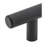 T-Bar Cabinet Pulls -  3 3/4" Spacing - Matte Black - 8/Pkg