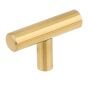 T-Bar Cabinet Pulls - Brussed Gold - 8/Pkg