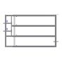 Barrière complète LV4 galvanisée, 1 entretoise, ajustable 2 à 3 m