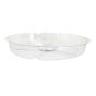 Soucoupe ronde transparent pour pots, 10"