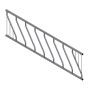 Diagonal-Bar Cattle Feeding Barrier - 3.5 m - 7 Spaces