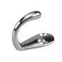 Crochet simple pour garde-robe ou penderie 1-3/4", chrome, 18 mm x 46 mm