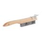 Brosse d’acier avec grattoir, 5 X 17 rangées