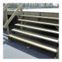 Limon de marche, 5 marches, 45", noir