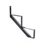 Limon de marche, 2 marches, 22 1/2", noir
