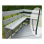 Support de banc, noir