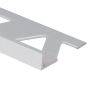 Bordure d'alluminium, 3/8" x 8', clair