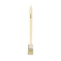 Offset bristle brush