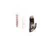 Command Bath Hook Modern Reflections, Large, Brushed Nickel