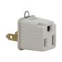Adaptateur 3 à 2 pour prise mise à la terre, 2/pqt