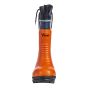 Safety Boots - Rubber - Orange/Black - Size 8