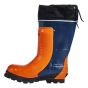 Bottes de sécurité, en caoutchouc, orange/noir, grandeur 9