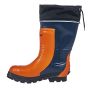 Safety Boots - Rubber - Orange/Black - Size 10