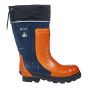 Safety Boots - Rubber - Orange/Black - Size 10