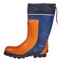 Bottes de sécurité, en caoutchouc, orange/noir, grandeur 11