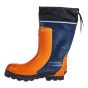 Bottes de sécurité, en caoutchouc, orange/noir, grandeur 12