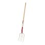 Hay Fork 13" - 4 Teeth - Hardwookk Handle 48"