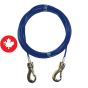 Câble d'attache pour chien avec mousqueton