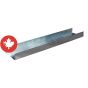 Lisse d'acier, 2 1/2" x 10'