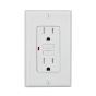 Prise GFCI inviolable, 20 A, blanc